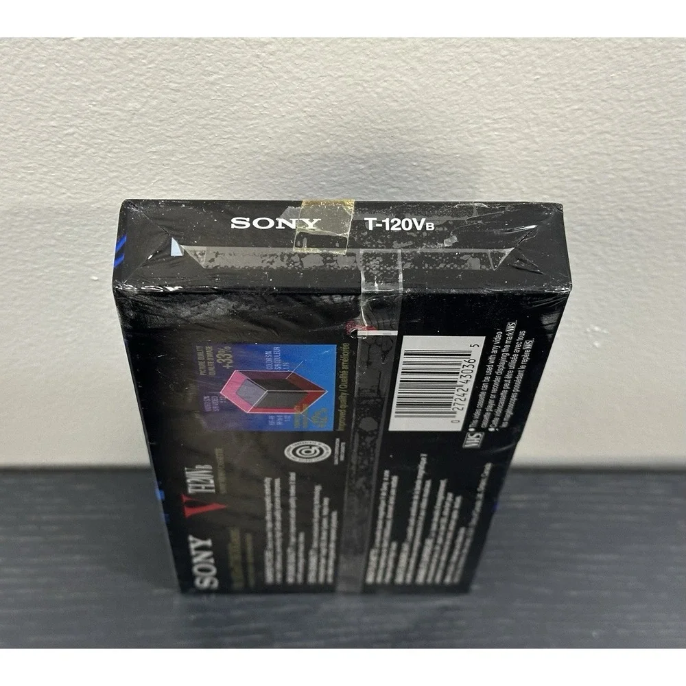 Sony T-120 Blank VHS Tape. high grade, 6 hour.‎ New Factory Sealed